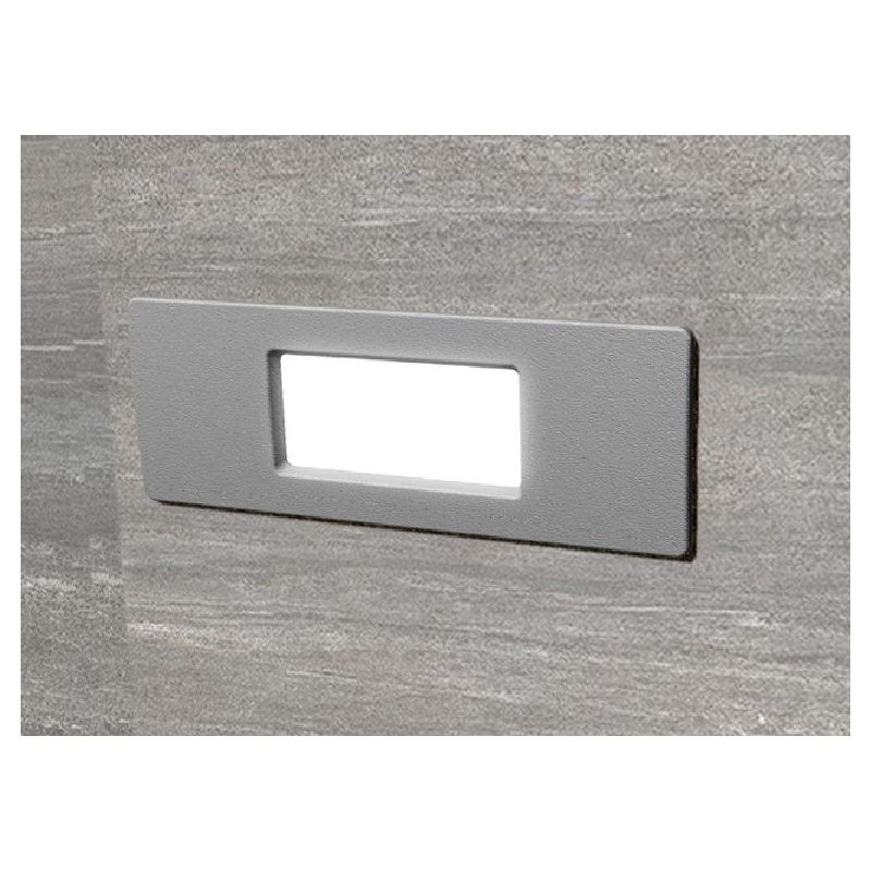 NINA 150 FARETTO RETTANGOLARE DA INCASSO IP55 IN RESINA 3 COLORI MADE IN ITALY DARK LIGHT - Cristalensi Shop Online