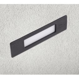 NINA 190 FARETTO RETTANGOLARE DA INCASSO IP55 IN RESINA 3 COLORI MADE IN ITALY DARK LIGHT - Cristalensi Shop Online 2