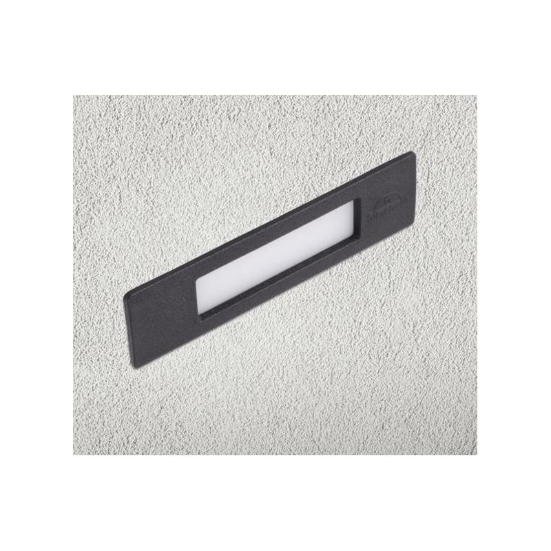 NINA 190 FARETTO RETTANGOLARE DA INCASSO IP55 IN RESINA 3 COLORI MADE IN ITALY DARK LIGHT - Cristalensi Shop Online