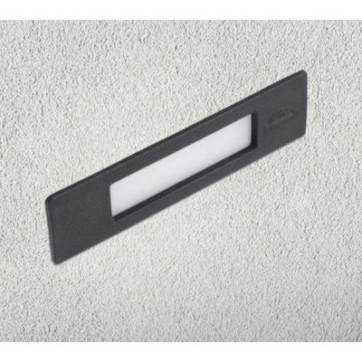 NINA 190 FARETTO RETTANGOLARE DA INCASSO IP55 IN RESINA 3 COLORI MADE IN ITALY DARK LIGHT - Cristalensi Shop Online