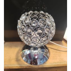 ALICE LUMETTO O ABAT JOUR CROMATO CON SFERA IN CRISTALLO DESIGN MODERNO CRISTALENSI LUX - Cristalensi Shop Online 2