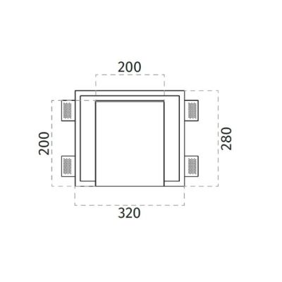2365B BELFIORE 9010 INCASSO IN CRISTALY VERNICIABILE A LED INTEGRATO DA 16,5W MADE IN ITALY 9010 BELFIORE - Cristalensi Shop Onl