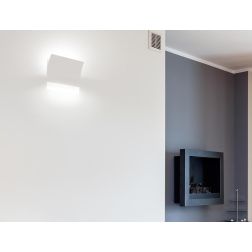 2402G INCASSO IN CRISTALY VERNICIABILE LUCE BIEMISSIONE LED INTEGRATO DA 16.5W MADE IN ITALY 9010 BELFIORE - Cristalensi Shop On 2