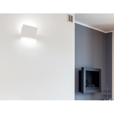 2402G INCASSO IN CRISTALY VERNICIABILE LUCE BIEMISSIONE LED INTEGRATO DA 16.5W MADE IN ITALY 9010 BELFIORE - Cristalensi Shop On