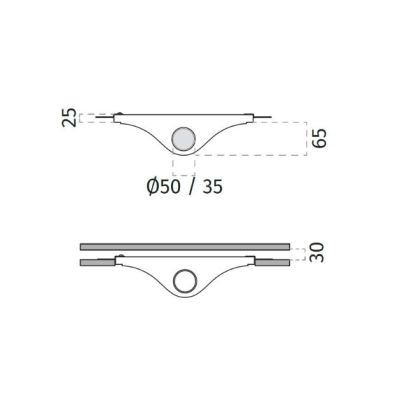 2446 BELFIORE INCASSO IN CRISTALY VERNICIABILE ORIGINALE MADE IN ITALY ATTACCO GU10 9010 BELFIORE - Cristalensi Shop Online