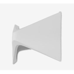 2388 APPLIQUE MODERNA IN CERAMICA EFFETTO GESSO VERNICIABILE LED INTEGRATO DA 9W MADE IN ITALY 9010 BELFIORE - Cristalensi Shop 