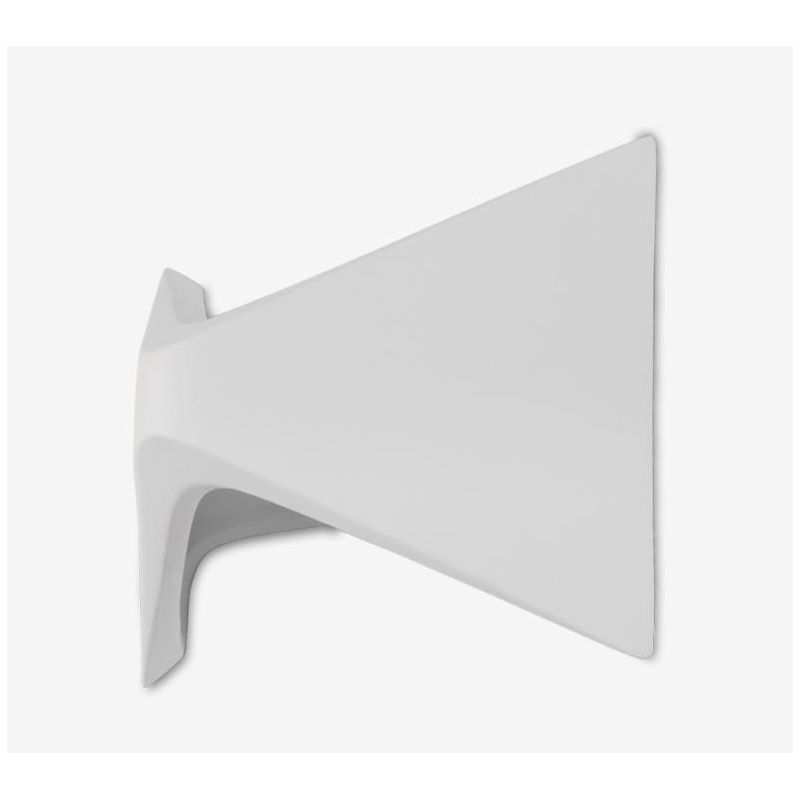 2388 APPLIQUE MODERNA IN CERAMICA EFFETTO GESSO VERNICIABILE LED INTEGRATO DA 9W MADE IN ITALY 9010 BELFIORE - Cristalensi Shop 