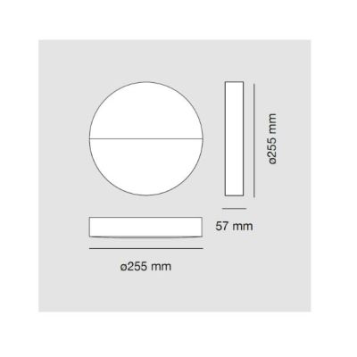 1098B LEVICO APPLIQUE ROTONDA DA ESTERNO 6 COLORI LED 6W LUCE 3000K IP65 MADE IN ITALY DESIGN MODERNO 9010 BELFIORE - Cristalens