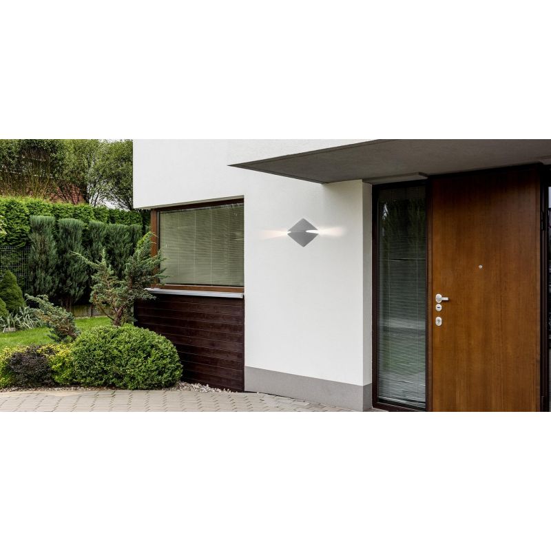 1205 KERIS APPLIQUE ORIGINALE DA ESTERNO 6 COLORI LED 12W LUCE 3000K IP65 MADE IN ITALY 9010 BELFIORE - Cristalensi Shop Online