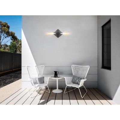 1205 KERIS APPLIQUE ORIGINALE DA ESTERNO 6 COLORI LED 12W LUCE 3000K IP65 MADE IN ITALY 9010 BELFIORE - Cristalensi Shop Online