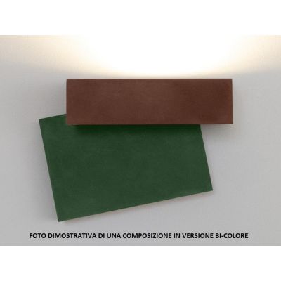 1104 DOMINO APPLIQUE ORIGINALE DA ESTERNO 6 COLORI LED 10W LUCE 3000K IP65 MADE IN ITALY 9010 BELFIORE - Cristalensi Shop Online