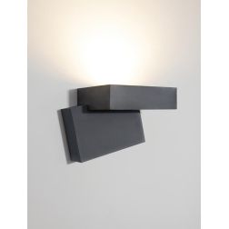 1104 DOMINO APPLIQUE ORIGINALE DA ESTERNO 6 COLORI LED 10W LUCE 3000K IP65 MADE IN ITALY 9010 BELFIORE - Cristalensi Shop Online 2