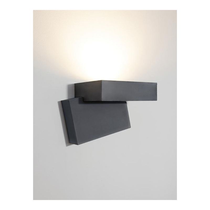1104 DOMINO APPLIQUE ORIGINALE DA ESTERNO 6 COLORI LED 10W LUCE 3000K IP65 MADE IN ITALY 9010 BELFIORE - Cristalensi Shop Online