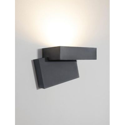 1104 DOMINO APPLIQUE ORIGINALE DA ESTERNO 6 COLORI LED 10W LUCE 3000K IP65 MADE IN ITALY 9010 BELFIORE - Cristalensi Shop Online