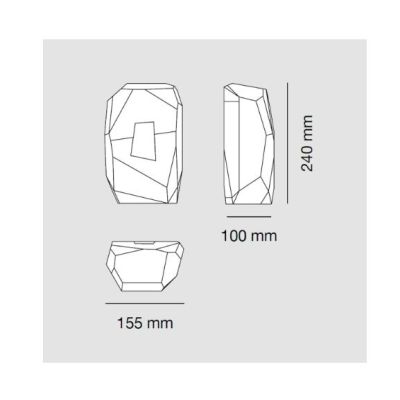 1102 SER SEGNAPASSO ORIGINALE DA ESTERNO IN 6 COLORI LED 10W LUCE 3000K IP65 MADE IN ITALY 9010 BELFIORE - Cristalensi Shop Onli