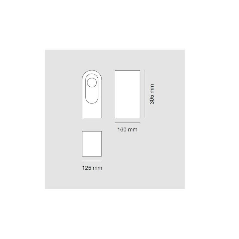 1105A-B-C BEAN PALO DA ESTERNO 3 MISURE 6 COLORI LED 10W IP65 MADE IN ITALY 9010 BELFIORE - Cristalensi Shop Online