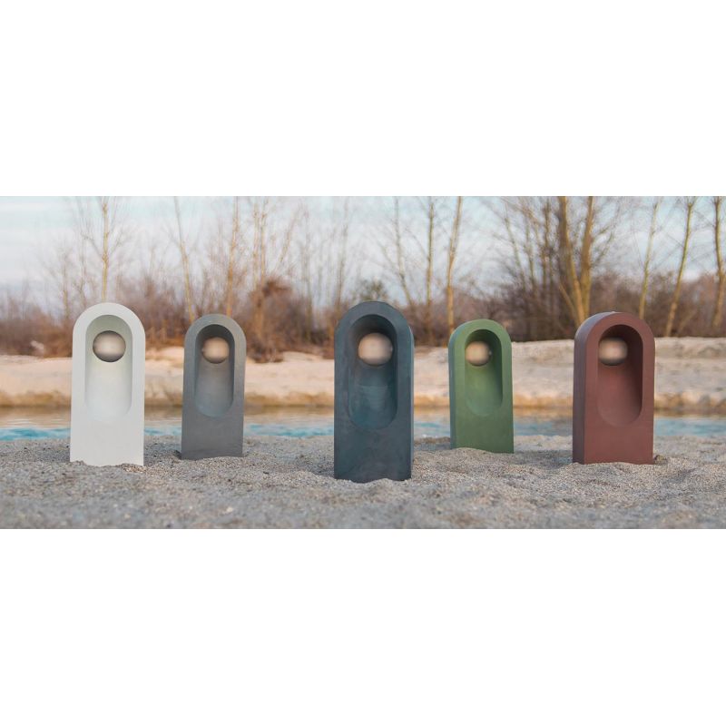 1105A-B-C BEAN PALO DA ESTERNO 3 MISURE 6 COLORI LED 10W IP65 MADE IN ITALY 9010 BELFIORE - Cristalensi Shop Online