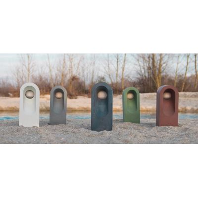 1105A-B-C BEAN PALO DA ESTERNO 3 MISURE 6 COLORI LED 10W IP65 MADE IN ITALY 9010 BELFIORE - Cristalensi Shop Online