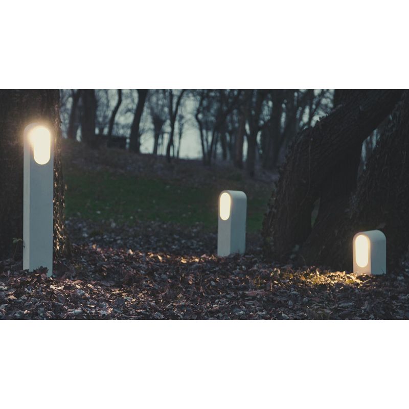 1105A-B-C BEAN PALO DA ESTERNO 3 MISURE 6 COLORI LED 10W IP65 MADE IN ITALY 9010 BELFIORE - Cristalensi Shop Online