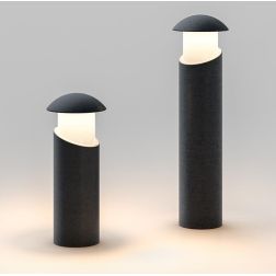 1116A-B ALFIERE PALO DA ESTERNO 6 COLORI ALTEZZE CM 40 E CM 60 MADE IN ITALY ATTACCO E27 MODERNO 9010 BELFIORE - Cristalensi Sho