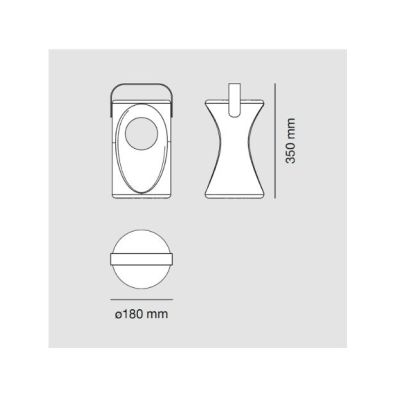 1117 VIMA LAMPADA DA TERRA PER AMBIENTI ESTERNI IN 6 COLORI MADE IN ITALY LED 10W LUCE 3000K MODERNA 9010 BELFIORE - Cristalensi