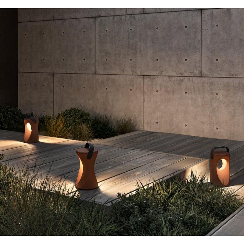 1117 VIMA LAMPADA DA TERRA PER AMBIENTI ESTERNI IN 6 COLORI MADE IN ITALY LED 10W LUCE 3000K MODERNA 9010 BELFIORE - Cristalensi