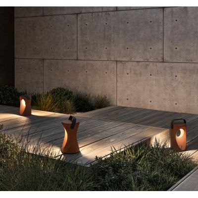 1117 VIMA LAMPADA DA TERRA PER AMBIENTI ESTERNI IN 6 COLORI MADE IN ITALY LED 10W LUCE 3000K MODERNA 9010 BELFIORE - Cristalensi