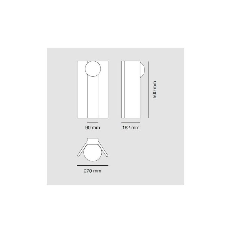 1119 PASSO PALETTO DA GIARDINO ALTEZZA CM 50 IP65 IN 6 COLORI MADE IN ITALY DESIGN MODERNO ATTACCO E27 9010 BELFIORE - Cristalen