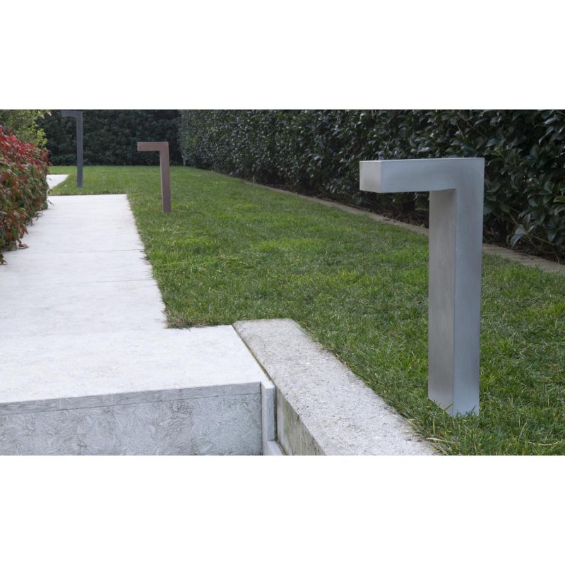 1093 ELLE PALO DA GIARDINO 6 COLORI ALTEZZE CM 50 E CM 80 IP65 MADE IN ITALY LED 10W LUCE 3000K MODERNO 9010 BELFIORE - Cristale