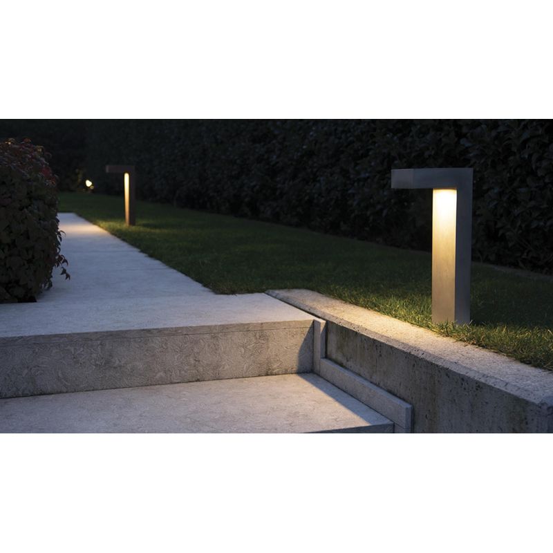 1093 ELLE PALO DA GIARDINO 6 COLORI ALTEZZE CM 50 E CM 80 IP65 MADE IN ITALY LED 10W LUCE 3000K MODERNO 9010 BELFIORE - Cristale
