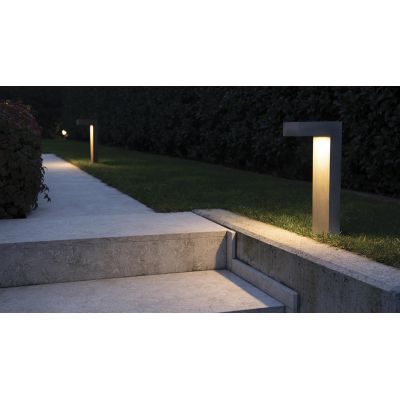 1093 ELLE PALO DA GIARDINO 6 COLORI ALTEZZE CM 50 E CM 80 IP65 MADE IN ITALY LED 10W LUCE 3000K MODERNO 9010 BELFIORE - Cristale