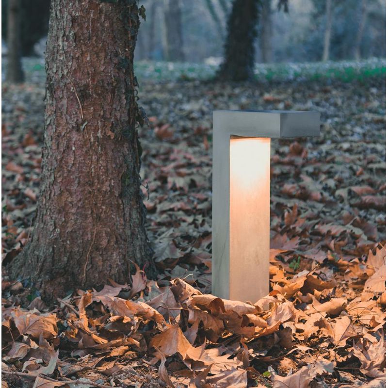 1093 ELLE PALO DA GIARDINO 6 COLORI ALTEZZE CM 50 E CM 80 IP65 MADE IN ITALY LED 10W LUCE 3000K MODERNO 9010 BELFIORE - Cristale