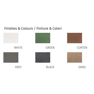 1093 ELLE PALO DA GIARDINO 6 COLORI ALTEZZE CM 50 E CM 80 IP65 MADE IN ITALY LED 10W LUCE 3000K MODERNO 9010 BELFIORE - Cristale