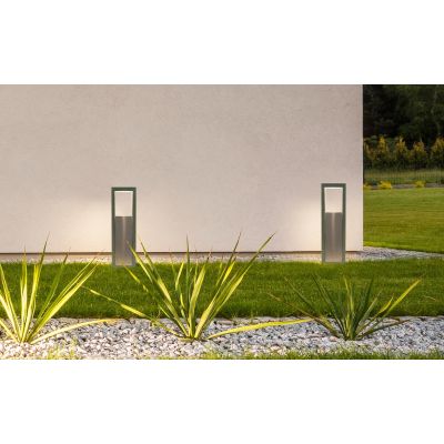1103B-D DOUBLE PALO DA GIARDINO ALTEZZA CM 61 O CM 100 IP65 IN 6 COLORI MADE IN ITALY LED 10W LUCE 3000K MODERNO 9010 BELFIORE -