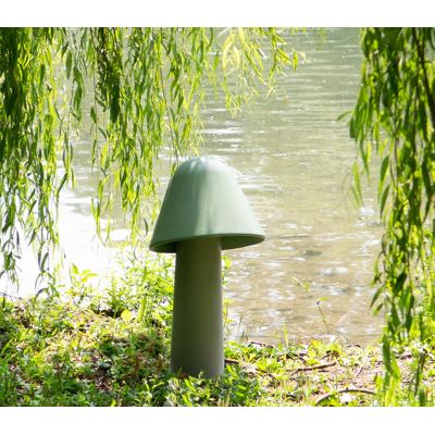 1106A MINU PALETTO DA GIARDINO ALTEZZA CM 63 IP65 IN 6 COLORI MADE IN ITALY LED 10W LUCE 3000K MODERNO 9010 BELFIORE - Cristalen