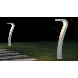 1107 COBRA PALO DA GIARDINO ALTEZZA CM 90 IP65 IN 6 COLORI MADE IN ITALY LED 10W LUCE 3000K MODERNO 9010 BELFIORE - Cristalensi 2