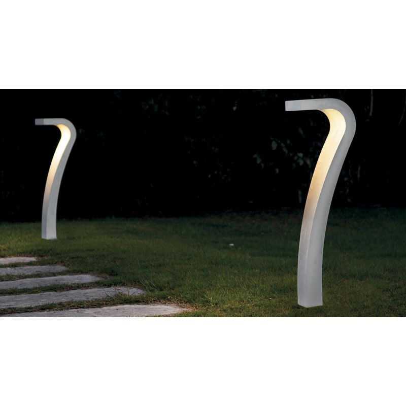 1107 COBRA PALO DA GIARDINO ALTEZZA CM 90 IP65 IN 6 COLORI MADE IN ITALY LED 10W LUCE 3000K MODERNO 9010 BELFIORE - Cristalensi