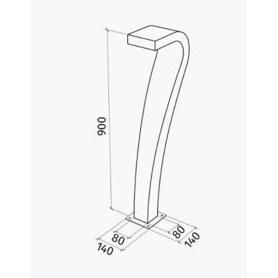 1107 COBRA PALO DA GIARDINO ALTEZZA CM 90 IP65 IN 6 COLORI MADE IN ITALY LED 10W LUCE 3000K MODERNO 9010 BELFIORE - Cristalensi