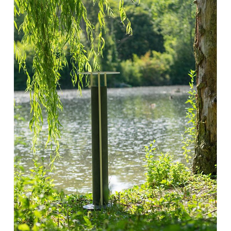 1109 ERCOLE PALO DA GIARDINO MODERNO IP65 IN 6 COLORI MADE IN ITALY ALTEZZA CM 78 ATTACCO GU10 9010 BELFIORE - Cristalensi Shop