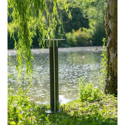 1109 ERCOLE PALO DA GIARDINO MODERNO IP65 IN 6 COLORI MADE IN ITALY ALTEZZA CM 78 ATTACCO GU10 9010 BELFIORE - Cristalensi Shop