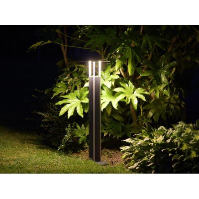 1109 ERCOLE PALO DA GIARDINO MODERNO IP65 IN 6 COLORI MADE IN ITALY ALTEZZA CM 78 ATTACCO GU10 9010 BELFIORE - Cristalensi Shop