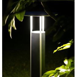 1109 ERCOLE PALO DA GIARDINO MODERNO IP65 IN 6 COLORI MADE IN ITALY ALTEZZA CM 78 ATTACCO GU10 9010 BELFIORE - Cristalensi Shop 2