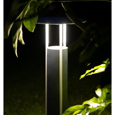 1109 ERCOLE PALO DA GIARDINO MODERNO IP65 IN 6 COLORI MADE IN ITALY ALTEZZA CM 78 ATTACCO GU10 9010 BELFIORE - Cristalensi Shop