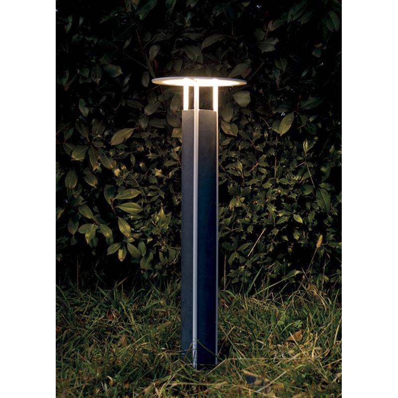 1109 ERCOLE PALO DA GIARDINO MODERNO IP65 IN 6 COLORI MADE IN ITALY ALTEZZA CM 78 ATTACCO GU10 9010 BELFIORE - Cristalensi Shop