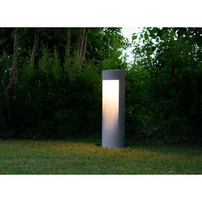 1110A-B LEVICO PALETTO DA GIARDINO MODERNO IP65 6 COLORI LED 10W MADE IN ITALY ALTEZZA CM 50 O CM 80 9010 BELFIORE - Cristalensi