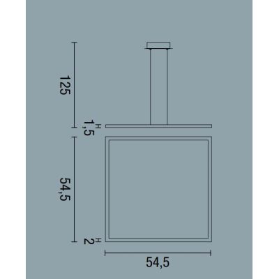 QUATTRO LAMPADARIO LED 68W 3000K QUADRATO LATO 53,5 MODERNO AFFRALUX AFFRALUX - Cristalensi Shop Online