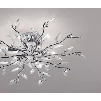 2086 PLAFONIERA ORO-AMBRA CROMO-TRASPARENTE O CROMO-FUME' DIAMETRO 43 CM DI AFFRALUX AFFRALUX - Cristalensi Shop Online