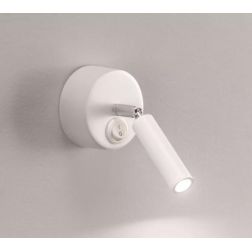 945 NADIR APPLIQUE SPOT DIREZIONABILE LED 3W 3000K CON INTERRUTTORE SULLA BASE ISYLUCE - Cristalensi Shop Online