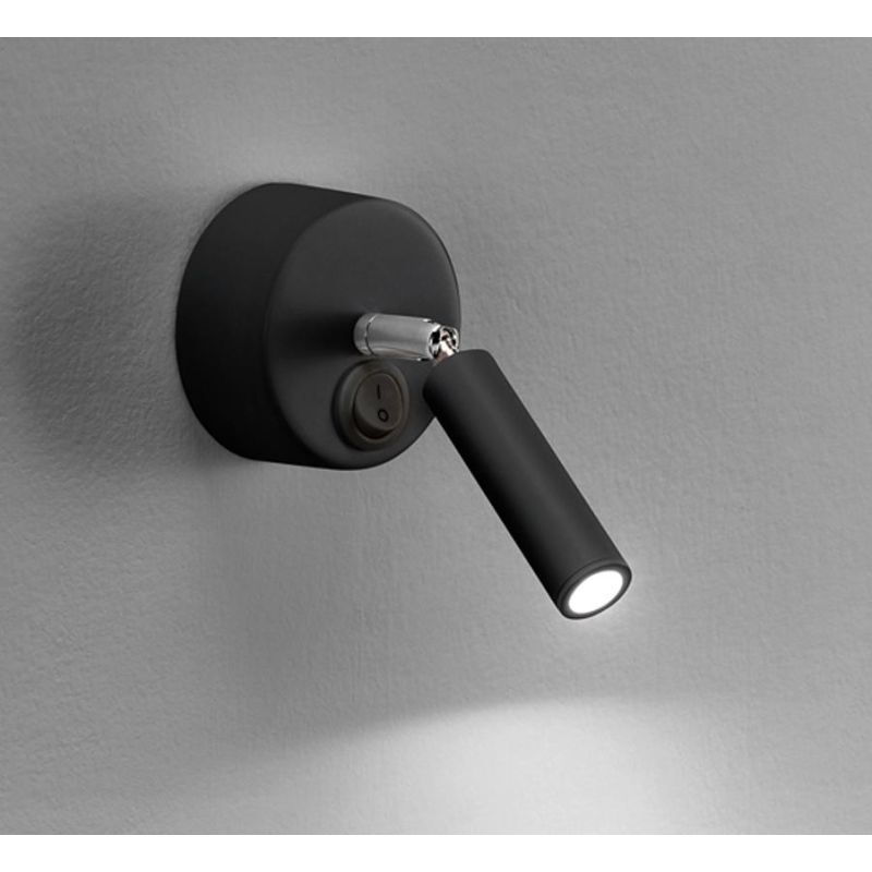 945 NADIR APPLIQUE SPOT DIREZIONABILE LED 3W 3000K CON INTERRUTTORE SULLA BASE ISYLUCE - Cristalensi Shop Online