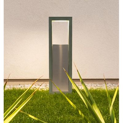 1103B-D DOUBLE PALO DA GIARDINO ALTEZZA CM 61 O CM 100 IP65 IN 6 COLORI MADE IN ITALY LED 10W LUCE 3000K MODERNO 9010 BELFIORE -